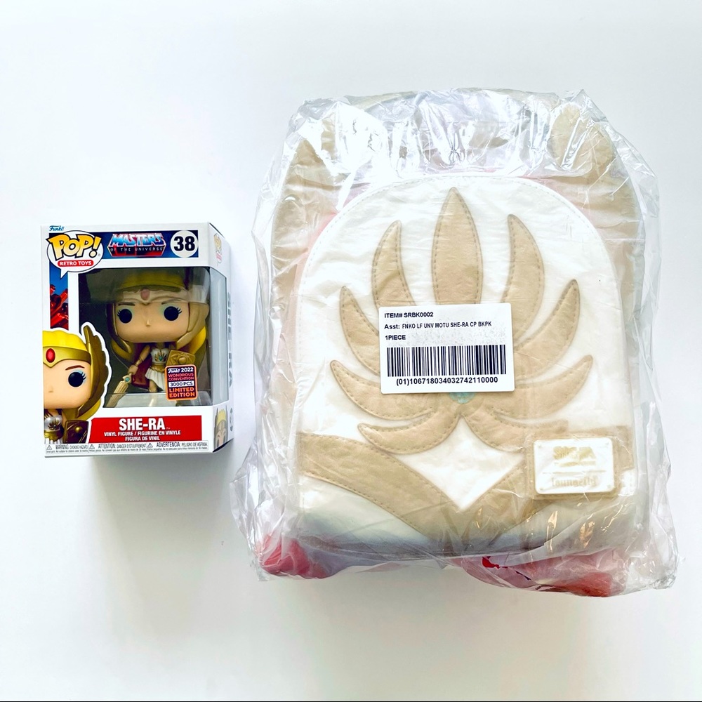 Funko Pop! MOTU She-Ra and Loungefly Backpack Combo WonderCon 2022 Exclusive